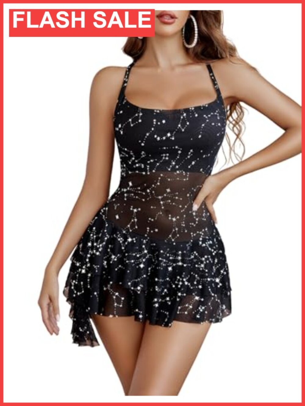 Mesh Mini Bodycon Dress Sleeveless Halter Party Clubwear